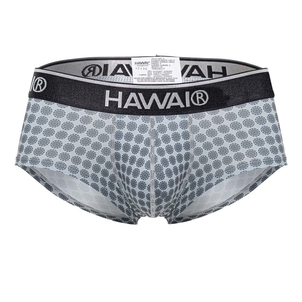 HAWAIR Printed Briefs - Gray