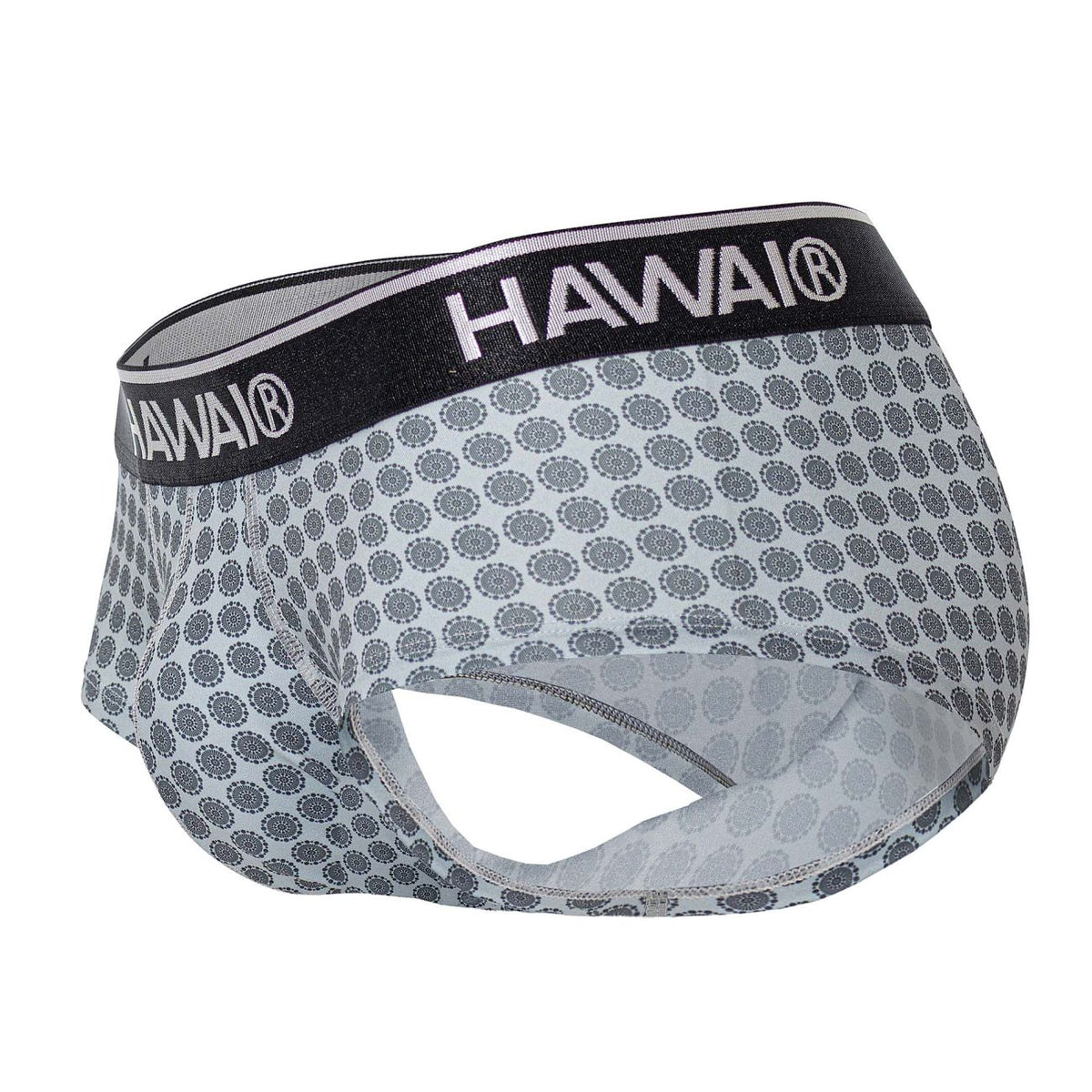 HAWAIR Printed Briefs - Gray