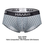 HAWAIR Printed Briefs - Gray