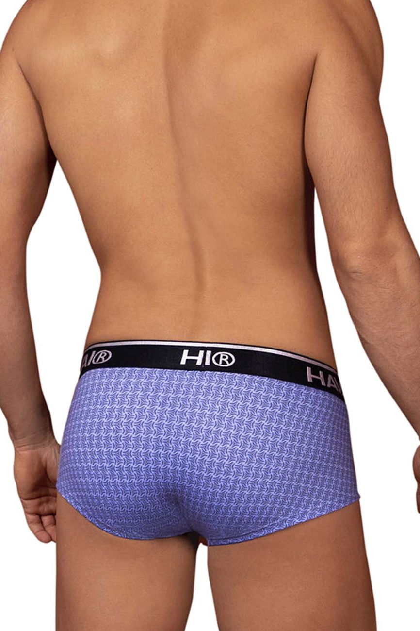 HAWAIR Printed Briefs - Blue