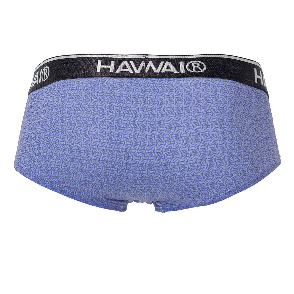 HAWAIR Printed Briefs - Blue