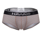 HAWAIR Printed Briefs - Cocoa