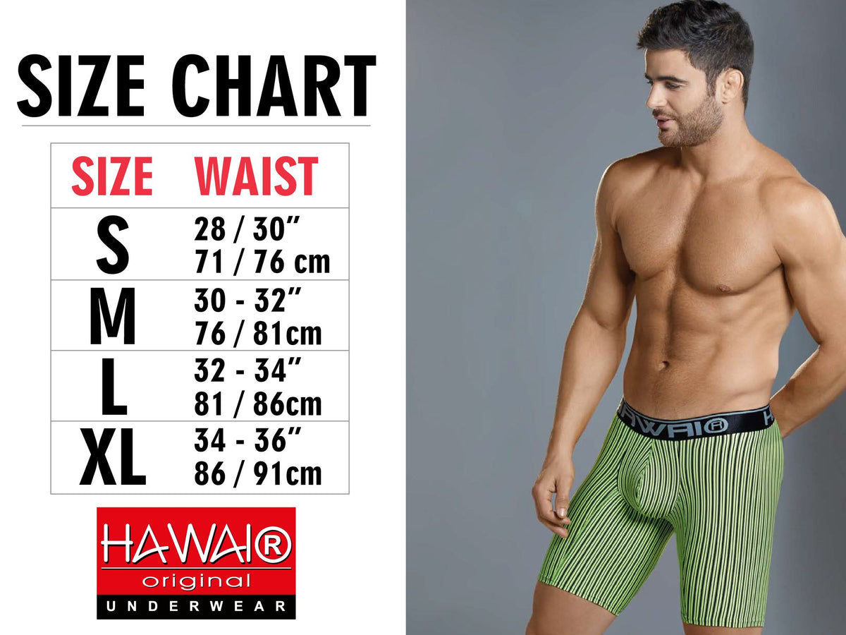 HAWAIR Solid Athletic Boxer Briefs - Green