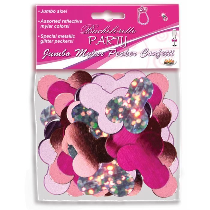 Party Pecker Jumbo Mylar Pecker Party Confetti