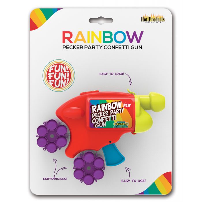 Party Pecker Rainbow Pecker Party Confetti Gun