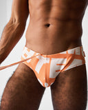 TEAMM8 Headliner Wide Swim Brief - Orange