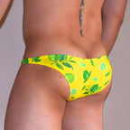Tropical Lemons Low Cut Swim Brief