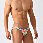 Tropical Lemons Low Cut Swim Brief