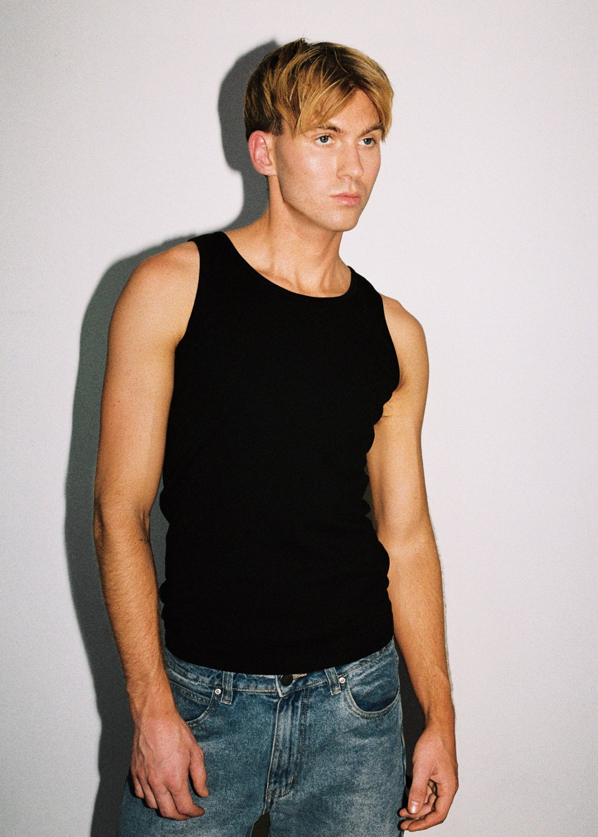 Dominic Albano Ribbed Cotton Tank - Black