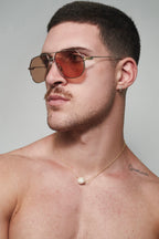 Golden Brown Vintage Aviators