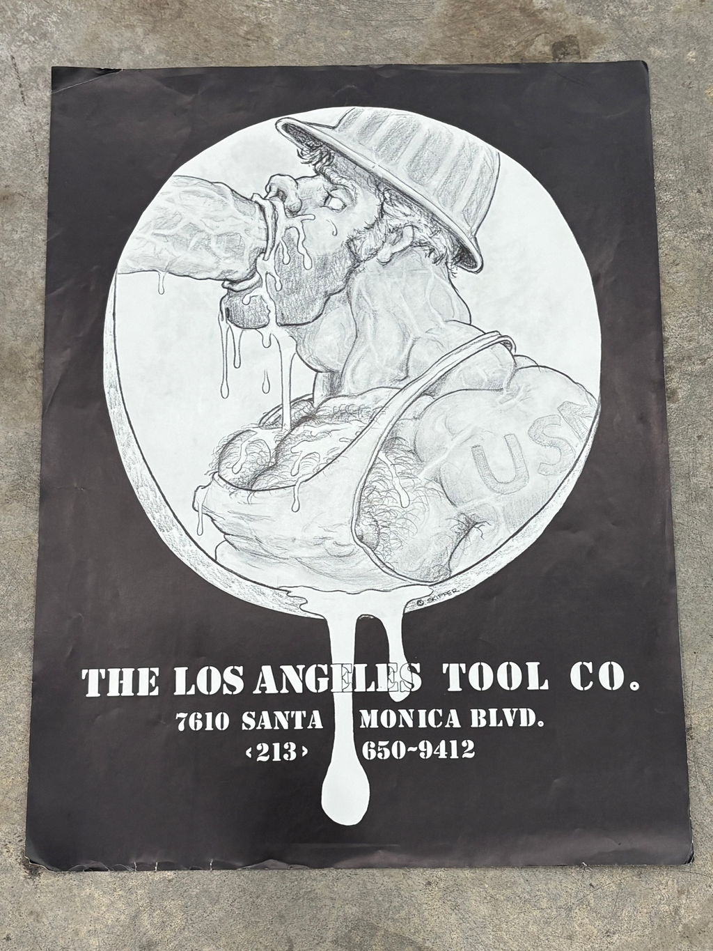 Vintage Los Angeles Tool Co. Erotic Poster (1970s)