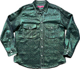 Lot 2: Sies Marjan glitter green fabric matching set top and bottom