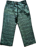 Lot 2: Sies Marjan glitter green fabric matching set top and bottom