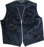 Lot 3: DSQUARED2 black applique vest
