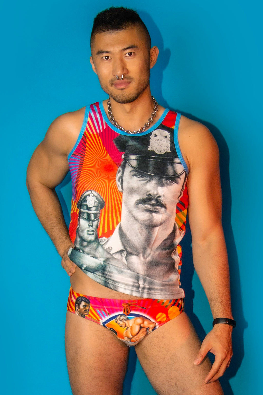 Tom of Finland Pride Swim Brief by Peachy Kings