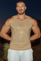 Golden Crystal Tank Top