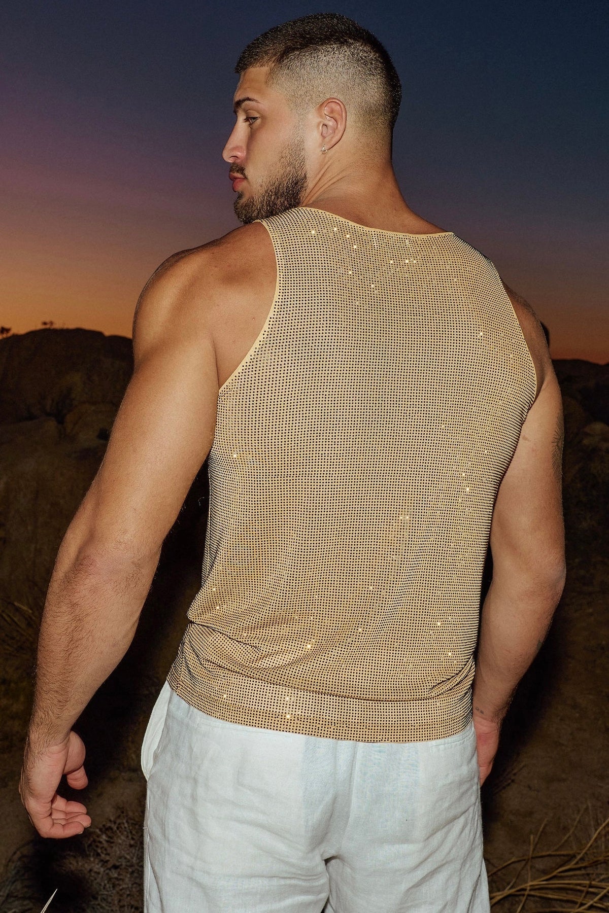 Golden Crystal Tank Top
