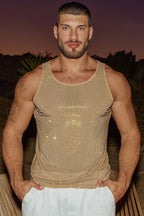 Golden Crystal Tank Top