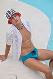 Modern Classic Swim Brief - Aqua Blue