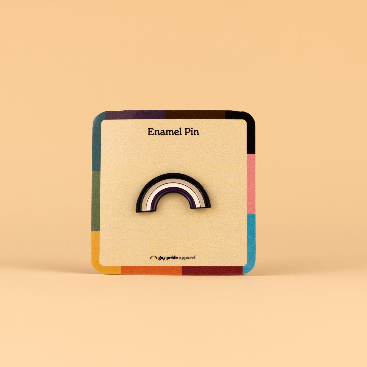 Asexual Rainbow Enamel Pin