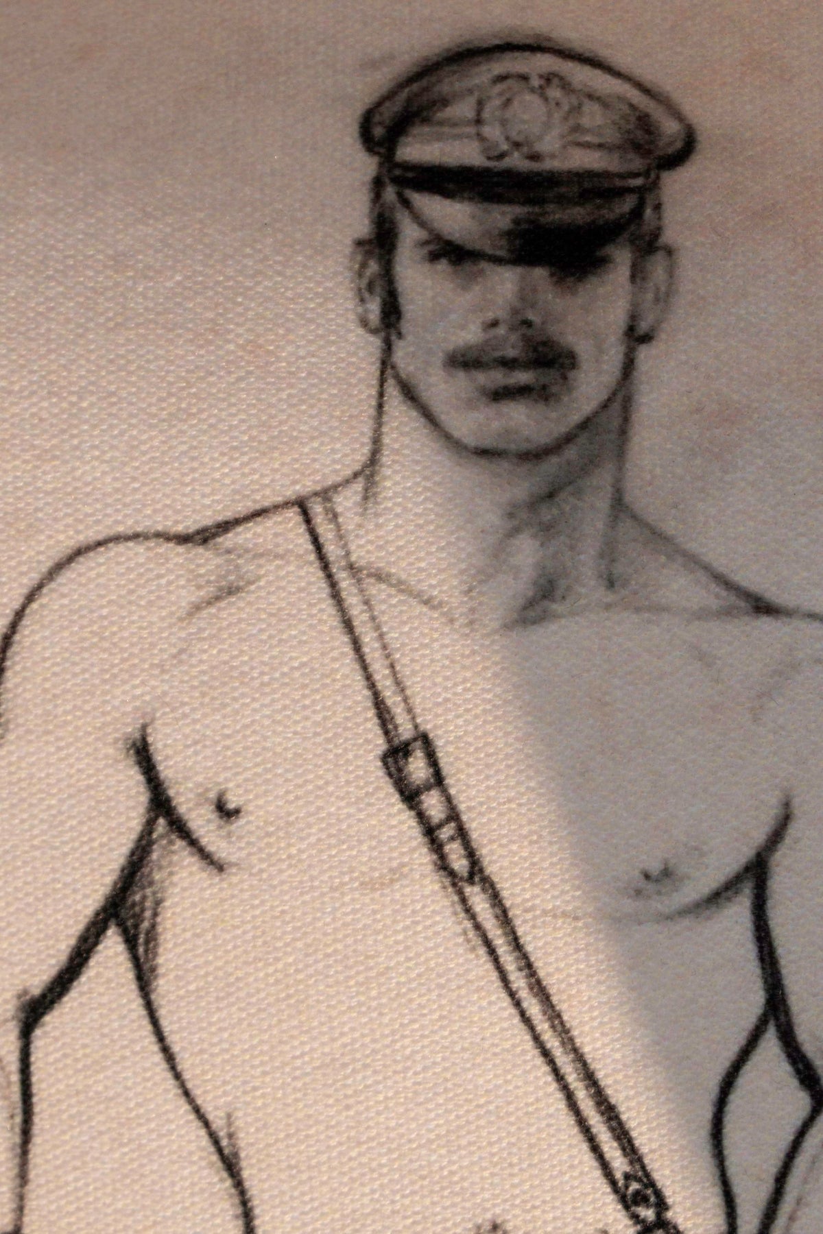Tom of Finland Canvas Sketch Pillows- 3 designs