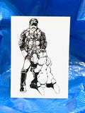 Bill Ward Drum Greeting Card: KNees