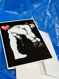 Bill Ward Drum Greeting Card: Bent Over V-Day