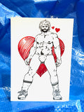 Bill Ward Drum Greeting Card: Come Here V-Day