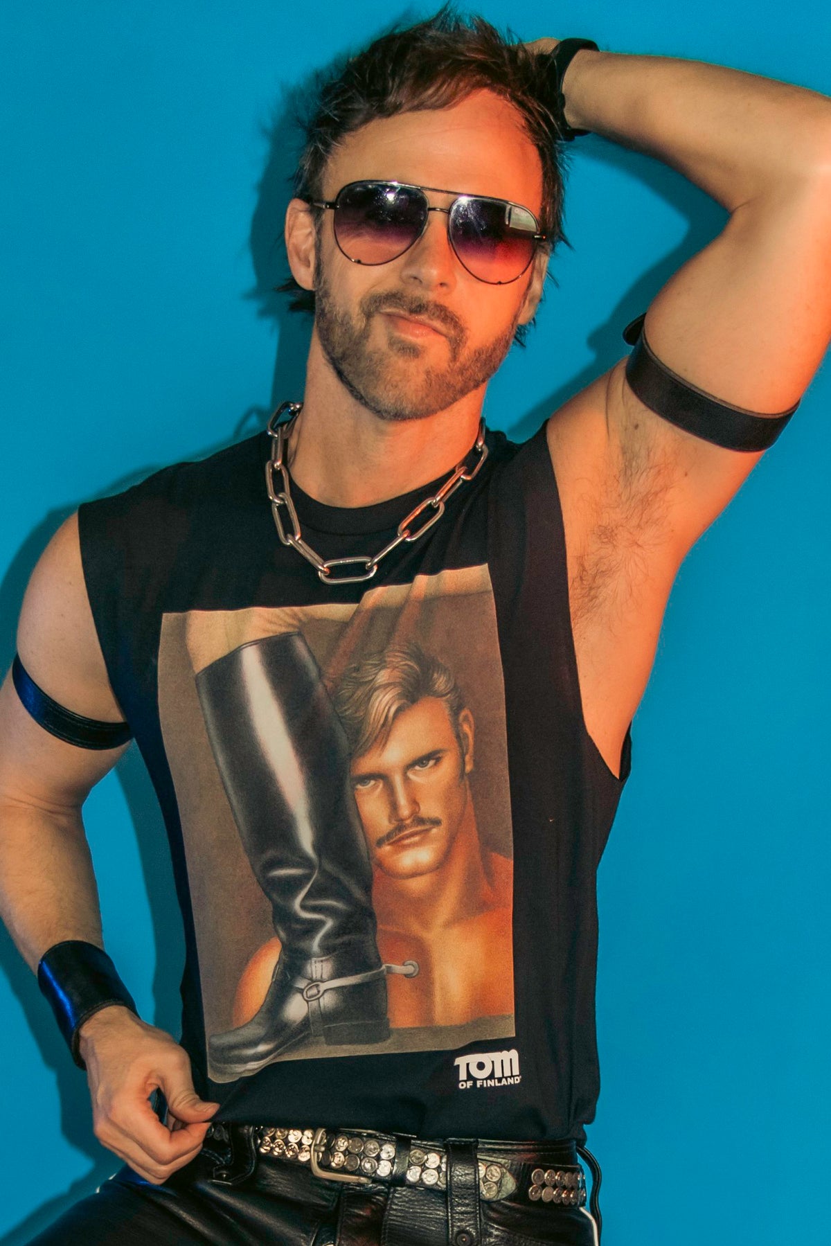 Tom of Finland Booty Boy Tee by Peachy Kings