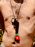Walter Van Beirendonck peace Gun Necklace -Black