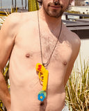 Walter Van Beirendonck peace Gun Necklace - Yellow