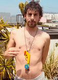 Walter Van Beirendonck peace Gun Necklace - Yellow