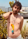 Walter Van Beirendonck peace Gun Necklace - Yellow