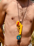 Walter Van Beirendonck peace Gun Necklace - Yellow