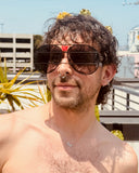 WALTER VAN BEIRENDONCK brutal pilot sunglasses - black shadow