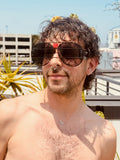 WALTER VAN BEIRENDONCK brutal pilot sunglasses - black shadow