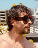 WALTER VAN BEIRENDONCK brutal pilot sunglasses - black shadow