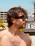 WALTER VAN BEIRENDONCK brutal pilot sunglasses - black shadow