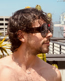 WALTER VAN BEIRENDONCK brutal pilot sunglasses - black shadow