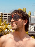 WALTER VAN BEIRENDONCK brutal pilot sunglasses - black shadow