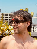 WALTER VAN BEIRENDONCK brutal pilot sunglasses - black shadow