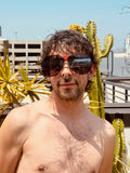 WALTER VAN BEIRENDONCK brutal pilot sunglasses - black mirror