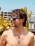 WALTER VAN BEIRENDONCK brutal pilot sunglasses - black mirror