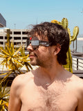 WALTER VAN BEIRENDONCK brutal pilot sunglasses - black mirror