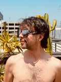 WALTER VAN BEIRENDONCK brutal pilot sunglasses - black mirror