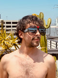 WALTER VAN BEIRENDONCK brutal pilot sunglasses - black mirror