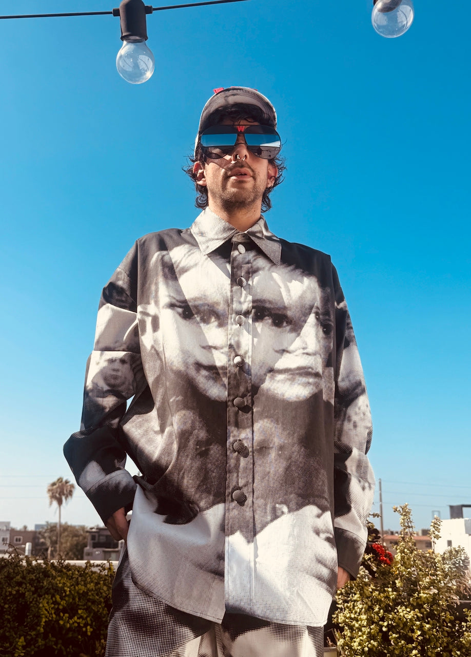 Walter Van Beirendonck Maxi Shirt Glitch