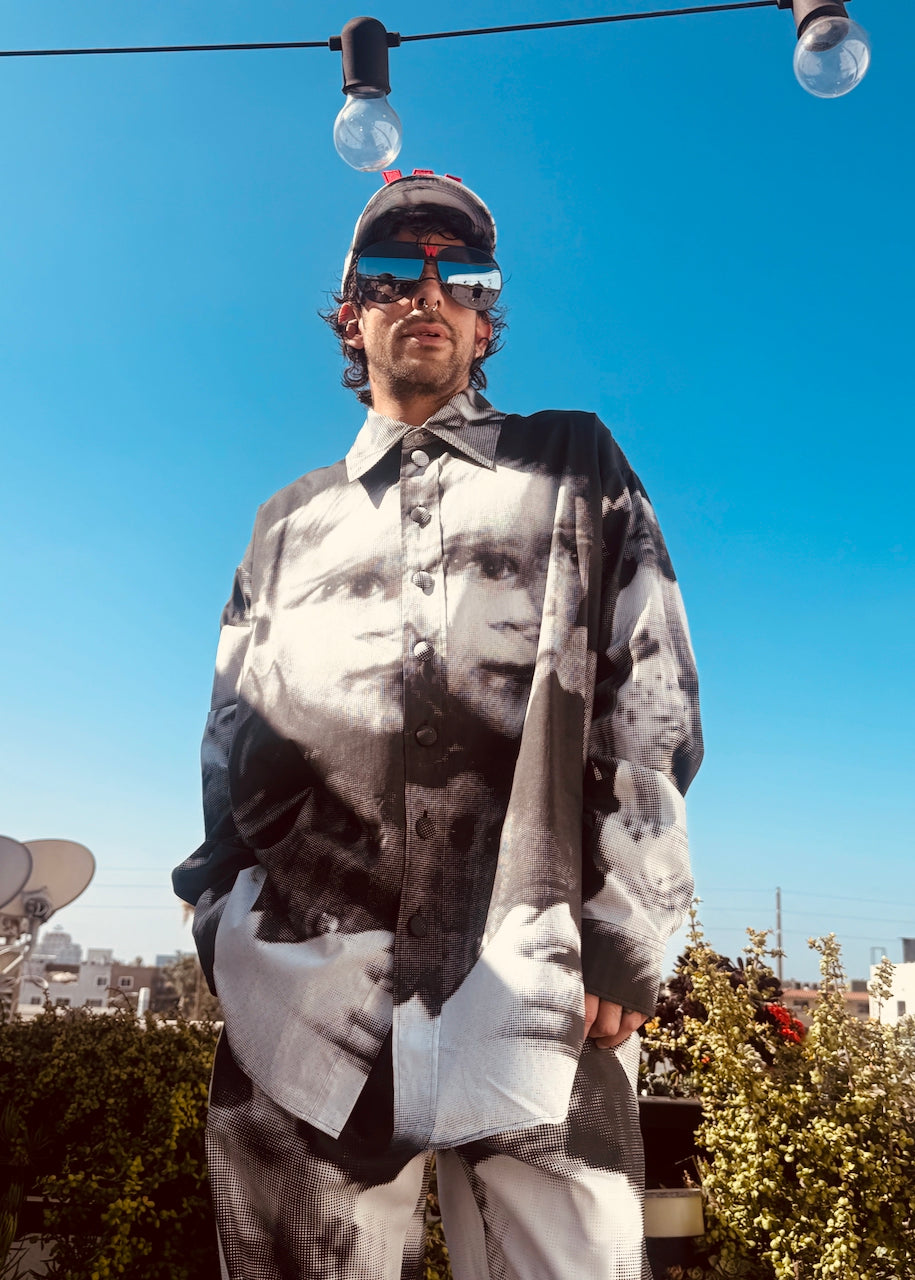 Walter Van Beirendonck Maxi Shirt Glitch