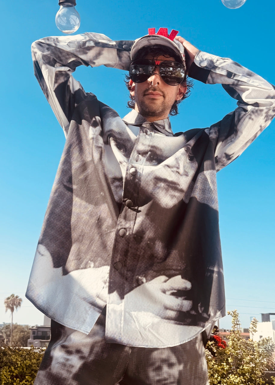 Walter Van Beirendonck Maxi Shirt Glitch