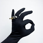 KISKA LAB MINI PLUG SIGNET PLATINUM RING